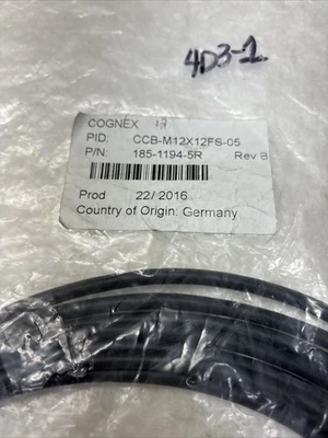 NEW Cognex CCB-M12X12FS-05