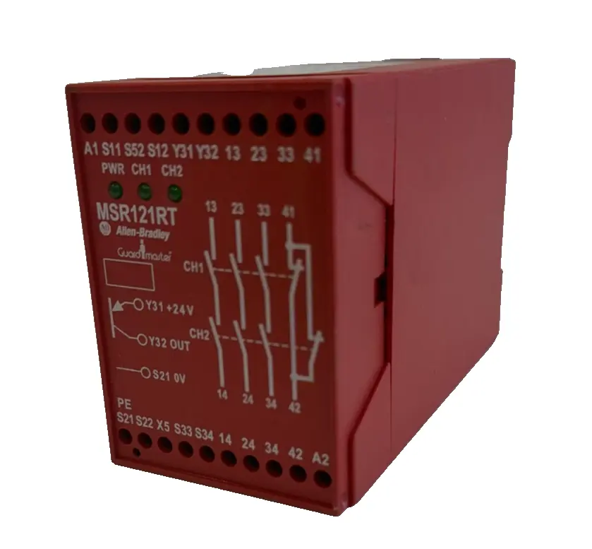 ALLEN-BRADLEY MSR121RT SAFETY RELAY 440R-J23100 SERIES A 115VAC NEW, SURPLUS