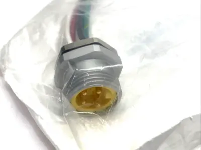MIN-4MR-1-M20 | Mencom  Size I Receptacle 4-Pin Male 7/8" M20 Front Mount 16AWG 10A - New
