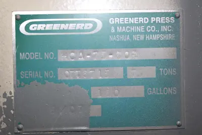 Used GREENERD HCA-75-60R8 Hydraulic Presses Ohio US | D & D Industries #1271586