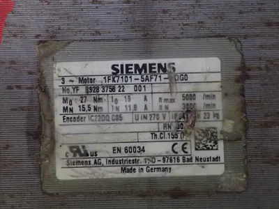 USED SIEMENS 1FK71015AF711DGO