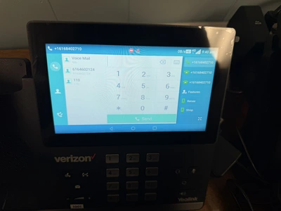 Lot of (7) Yealink, 4G, LTE desk phones, model T67LTE.