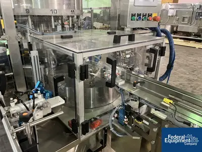 USED Quadrel Quadrel Wrap Around Labeler, Model Rotary