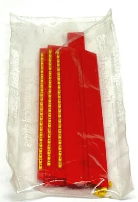 117 | Grafoplast  Wire Markers + Black on Yellow 50 Strips - New