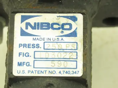 Nibco LD3022 3" Lug Butterfly Valve DN80 CF8M Stainless Disc 250psi w/Handle