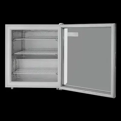 Counter top glass display freezer merchandiser