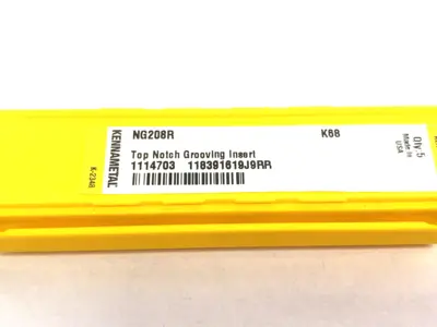 New | in-Stock Kennametal Top Notch™ Groove and Turn Insert Flat Top NG208R Indexable Insert Michigan US | Maverick Industrial Sales #1402288