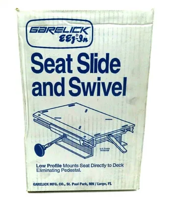 NEW SEALED GARELICK 75368-28 LOW PROFILE SEAT SLIDE AND SWIVEL 7536828