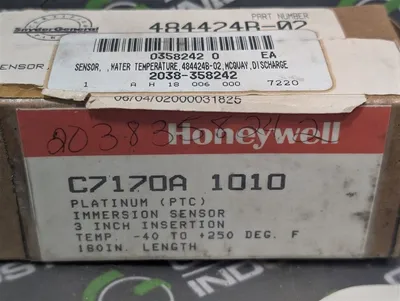 Honeywell C7170A 1010 Platinum (PTC) Immersion Sensor 3 Inch Insertion New NIB