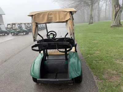 (1) 2019 E-Z-Go EFI golf cart with a Kawasaki gas engine, model 657061G01, includes canopy, fold-dow...