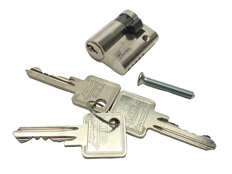 New | in-Stock Rittal Semi-Cylinder For Handle Systems ABUS, w/ 3x Keys Misc Electrical & Power Parts Michigan US | Maverick Industrial Sales #1487730