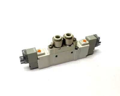 Used SMC DOUBLE SOLENOID VALVE 5-PORT Solenoid Valves | Maverick Industrial Sales #1107350