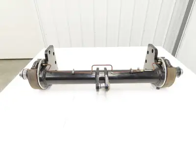 Landoll Front Axle Hub & Brake Assembly Removed From LSC30 Stand On Forklift