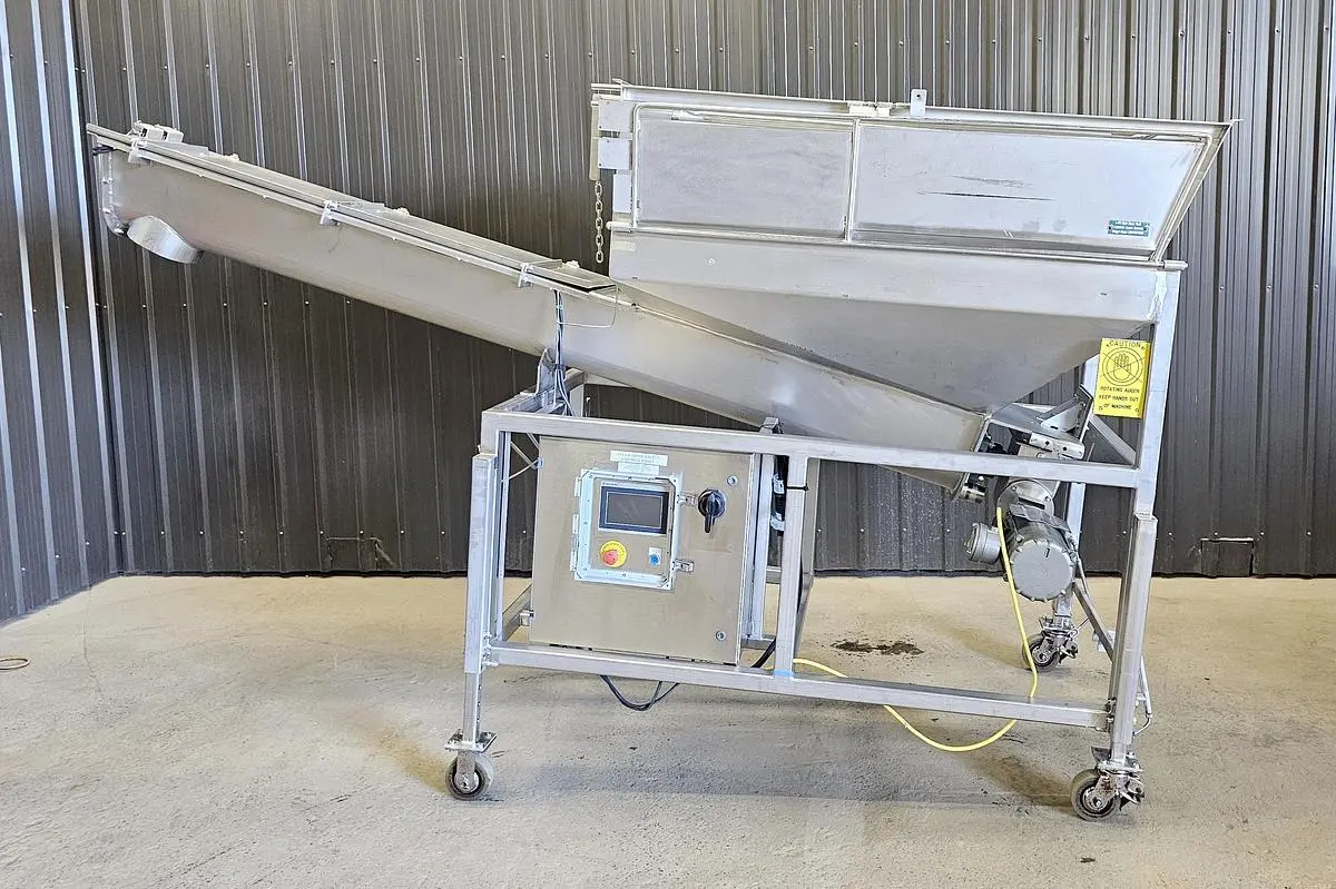 Used Screw Conveyor, 9” diameter x 108” long