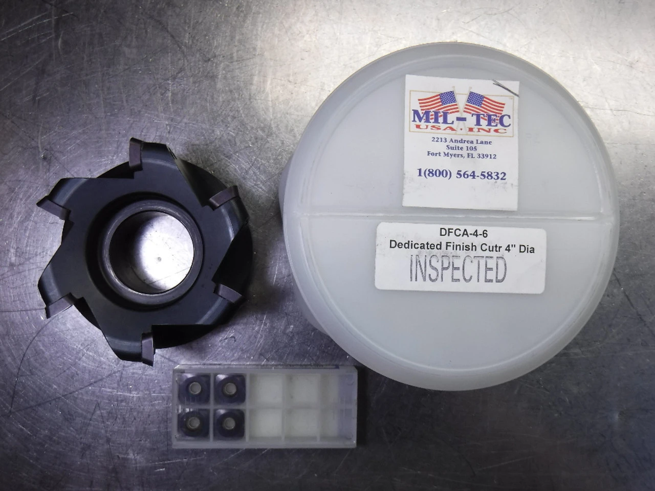 MIL-TEC 4" Indexable Facemill 1.5" Arbor DFCA-4-6 (LOC1896)