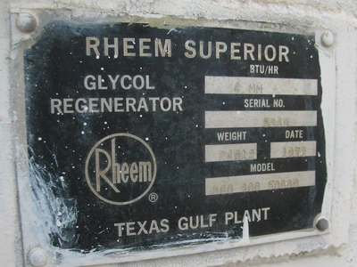 Used Glycol Regenerator See Picture for Information Complete Plants Oklahoma US | Borderless Services #1378131