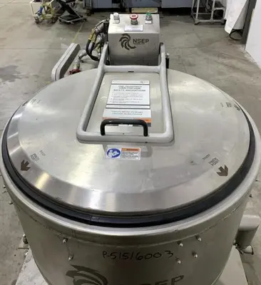 North Star 755 XP perforate basket centrifuge, 304SS.