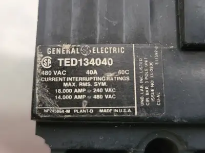 USED GENERAL ELECTRIC TED134040