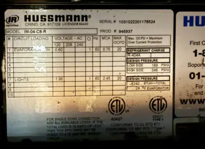12-0073 Hussmann 14 Foot IM04 Remote Deli Island