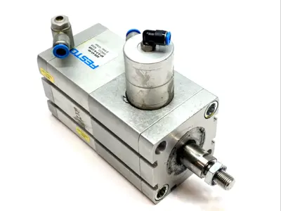 Used FESTO COMPACT CYLINDER 63MM BORE 40MM STROKE 548211 Pneumatic Cylinders | Maverick Industrial Sales #1104108