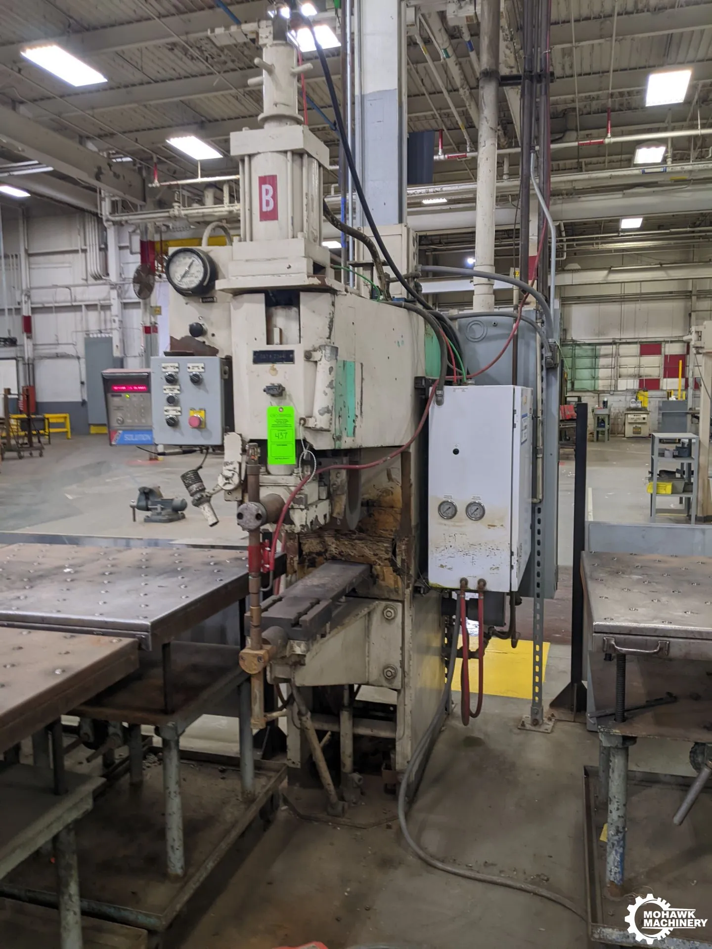 350-KVA FEDERAL WEAN UNITED “PA-2-24/32” RESISTANCE PRESS-TYPE SPOT WELDER w/UPDATED UNITROL CONTROLS BY TJ SNOW - 24” THROAT
