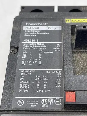 Used SQUARE D SQUARE D HD 060 Misc Electrical & Power Parts | ND Industrial Surplus #1214603