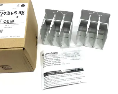 New | in-Stock Allen-Bradley Ser. A Terminal Cover for MCB G-Frame 3-Pole 2-PACK Terminal Blocks Michigan US | Maverick Industrial Sales #1465248