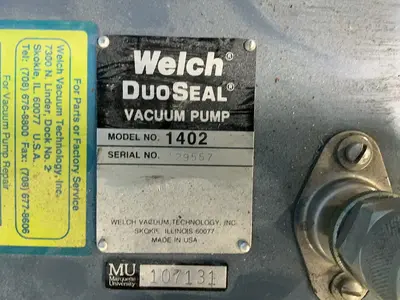 Used WELCH 1402 Vacuum Pumps Ohio US | HGR 24 #1566914