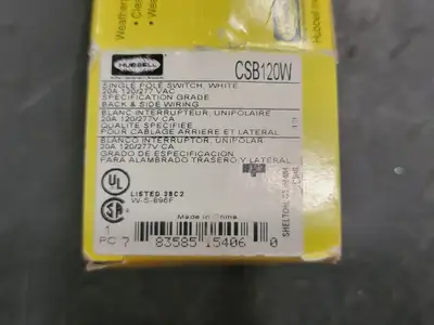NEW HUBBELL CSB120W