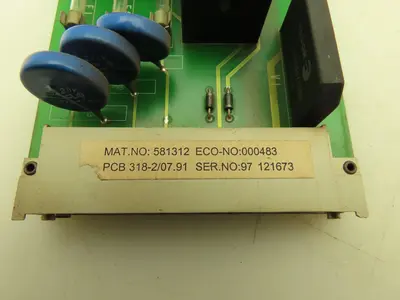 Rofin-Sinar Laser 318-2/07.91 DC Power Supply PCB Circuit Board