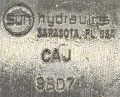 NEW SUN HYDRAULICS CAJ 9BD7