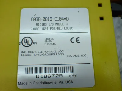 Used FANUC A03B0819C104 PLC Input & Output Ohio US | HGR 24 #885660