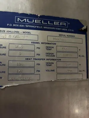 USED 2010 MUELLER 8,300 GALLON