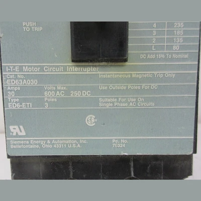 ITE-Siemens ED 30 Amp Breaker