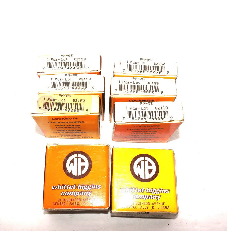 NEW WHITTET-HIGGINS PN-05 LOCKNUTS PN05