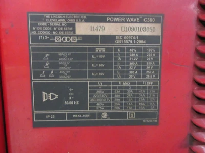 Used LINCOLN ELECTRIC POWER WAVE C300 WELDER Mig Welders Minnesota US | Machinesused.com #1418314