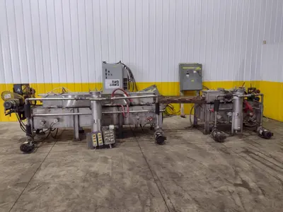 4" CAPACITY ULTRASONIC BAR & TUBE CONTINUOUS WASHER: STOCK #22589
