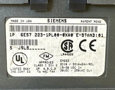USED Siemens 6ES7 223-1PL00-0XA0