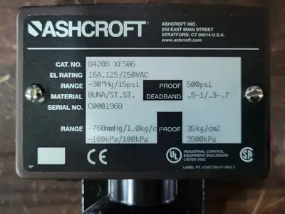 NEW ASHCROFT B420B XFS06