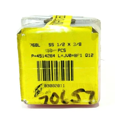 LOT OF 10 NEW HAM-LET 768L SS 1/2 X 3/8 STAINLESS STEEL FITTINGS 768LSS12X38