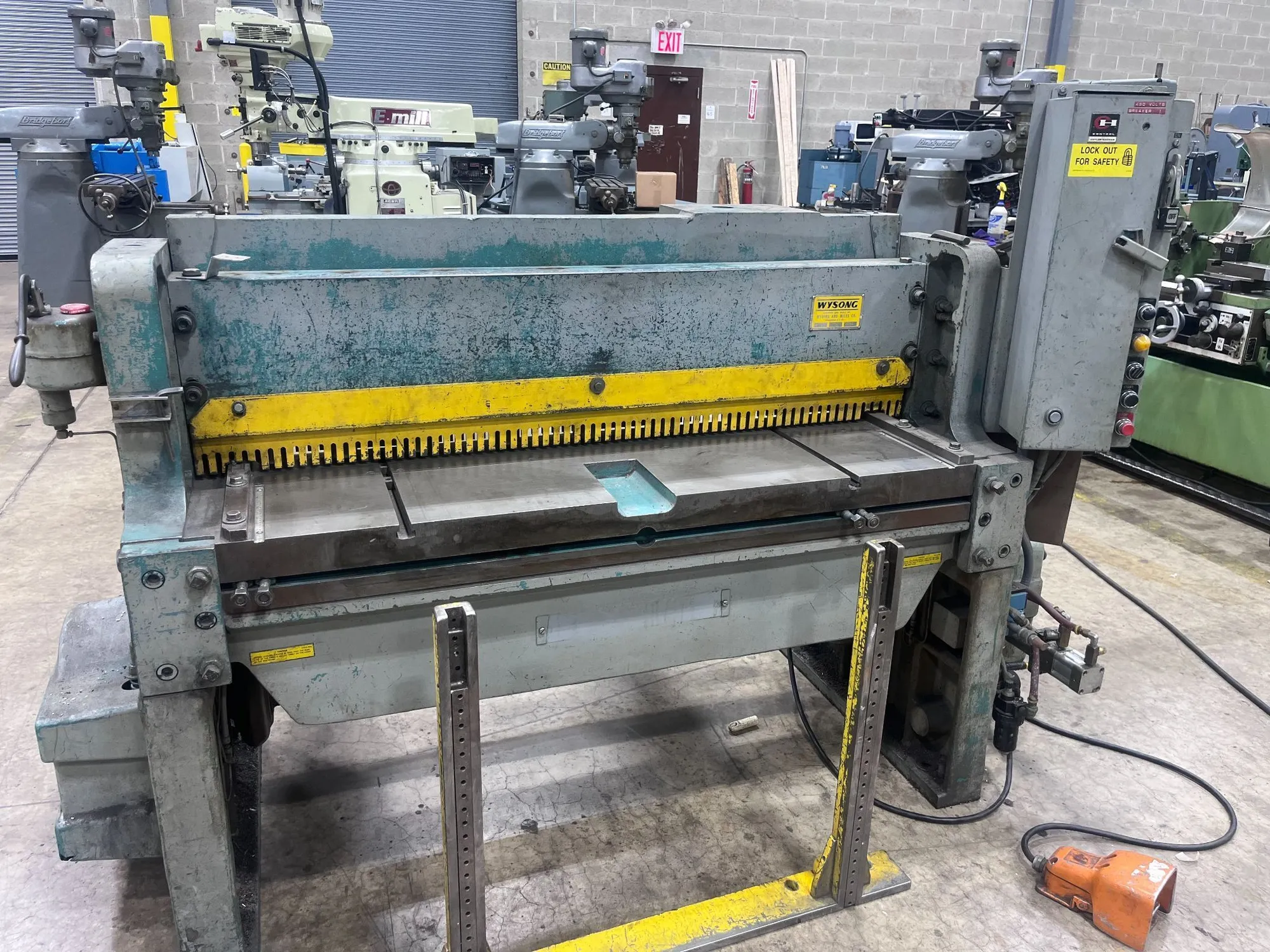 Used WYSONG 1052 Power Squaring Shears (Gauge) New Jersey US | Michael Fine Machinery Co., Inc. #1371587