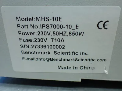 Used BENCHMARK SCIENTIFIC MHS10E Stirrers Ohio US | HGR 24 #755286