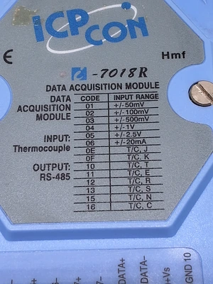 ICP CON I-7018R 8 CHANNEL VOLTAGE CURRENT THRERMOCOUPLE MODULE
