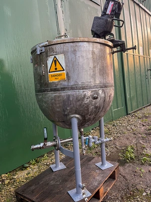 225L S/S Hemispherical Clamp on Stirrer Mixing Pan