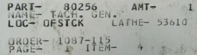 NEW RELIANCE ELECTRIC TGF-1810-147-A TACHOMETER 80256 TGF1810147A