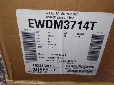 Used 2022 BALDORRELIANCE EWDM3714T Motors (misc) Ohio US | HGR 24 #938029
