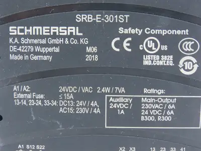 Schmersal SRB-E-301ST Automation Protect Safety Relay Unit 24VDC