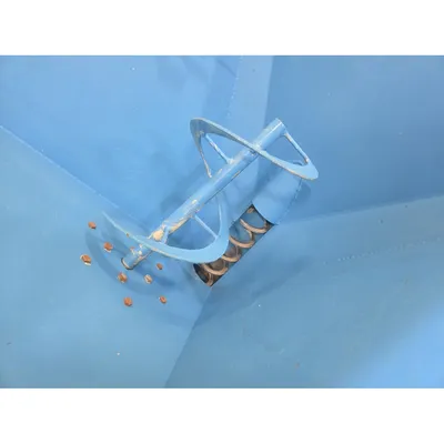 Used Taylor Products 2" Dia. Flex Auger Screw Conveyor w/ Loading Hopper