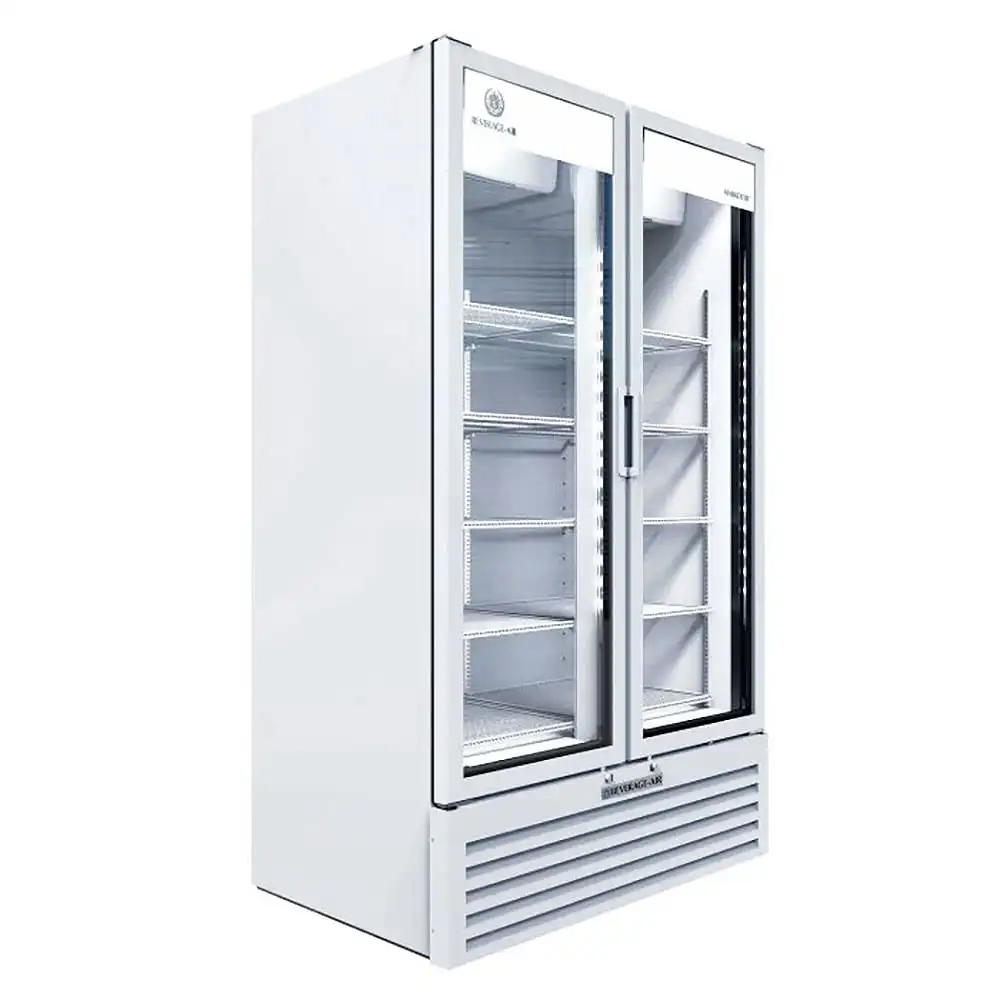 Beverage-Air MT34-1W 39 1/2" Marketmax™ Two Section Glass Door Merchandiser - (2) Left/right Hinge Doors, White, 115v
