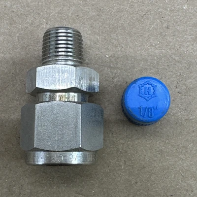 NEW Ham-Let 3/8 Compression To 1/8